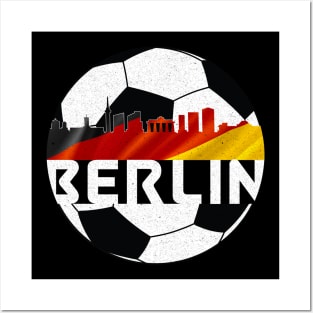 Berlin Germany Euro 2024 football—White text Posters and Art